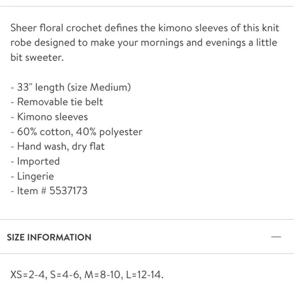 Flora Nikrooz Lana Robe Large Lace Sleeves - Picture 4 of 16